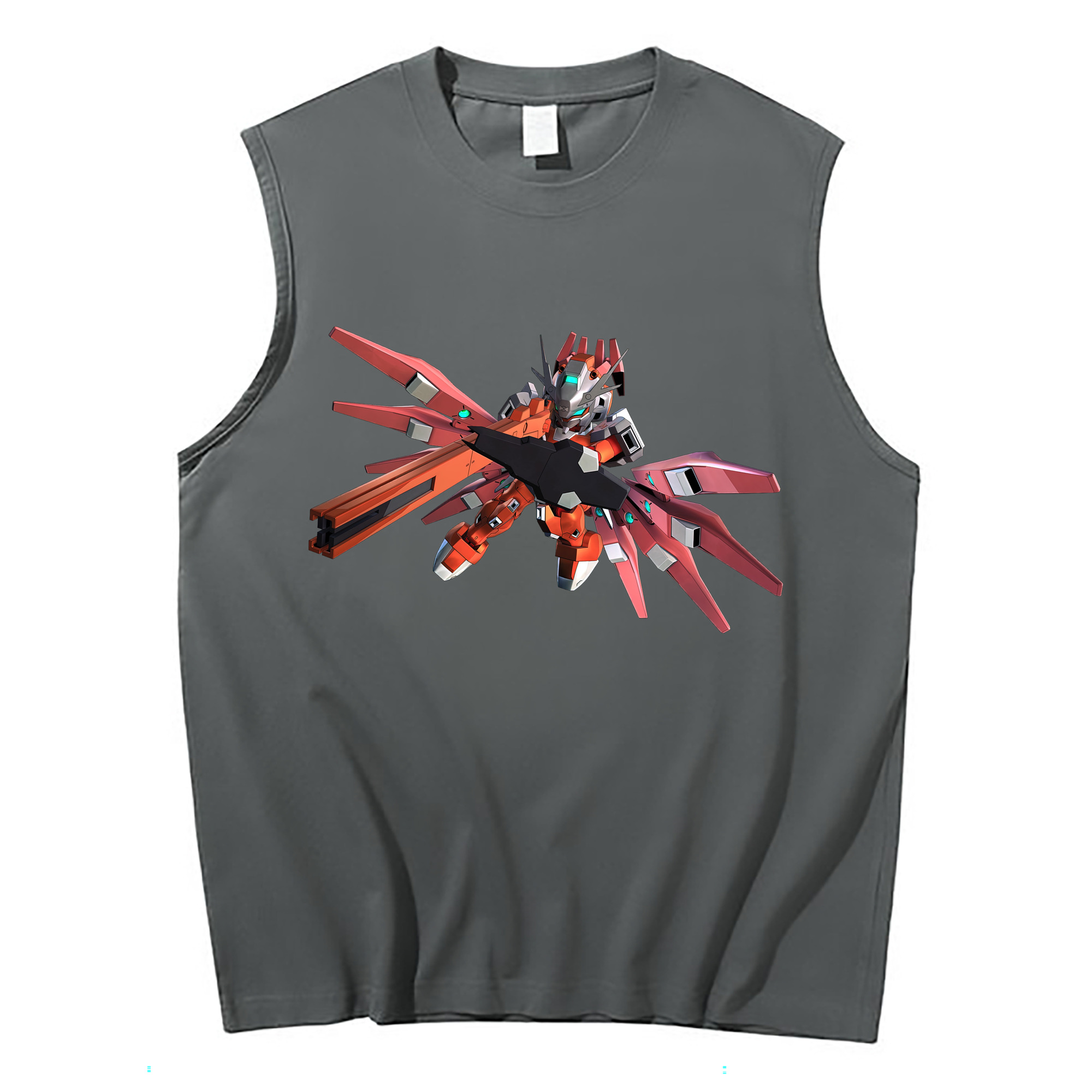 （画像用） 機動戦士ガンダム Mobile Suit Gundam コットン100％タンクトップ（フロントプリント）